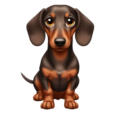 Red dapple dachshund  sticker