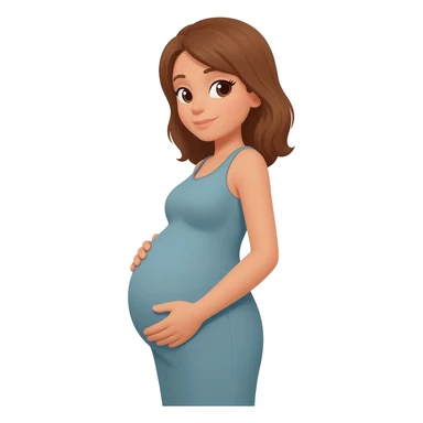 pregnant woman sticker