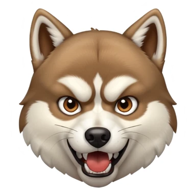 husky angry sticker