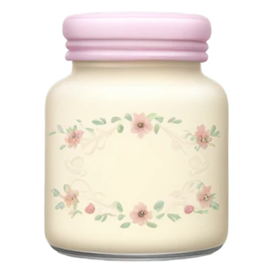 aesthetic jar of cream sticker