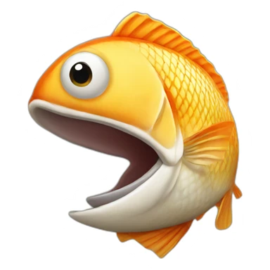 Fish nut sticker