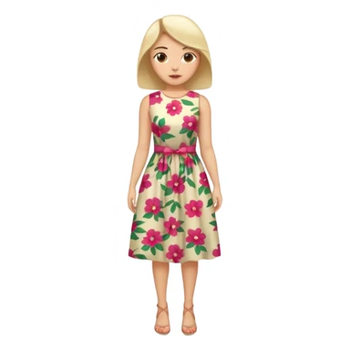 ligth woman wearing housewife clothes full body  sticker