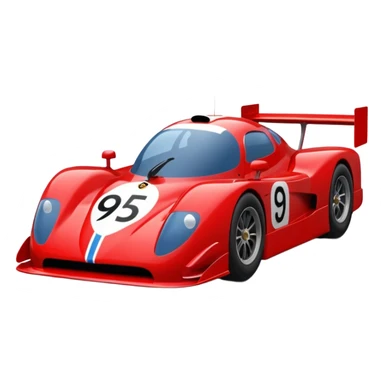 A race car number 95 all red sticker