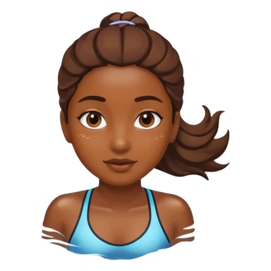 Girl swimming  sticker