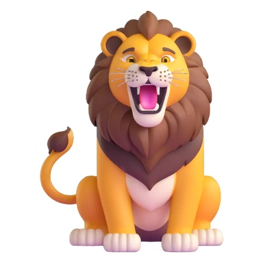 roaring lion sticker
