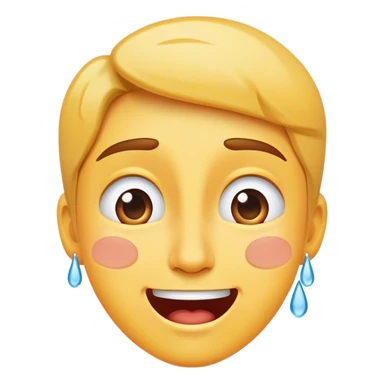 Happy cry sticker