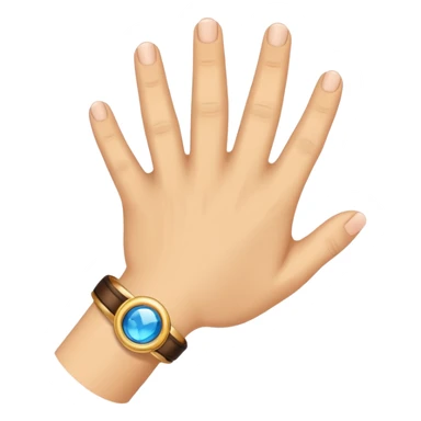 hand with ring sticker