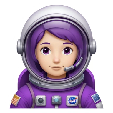 astronaut with a purple suit sticker