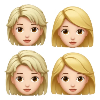 data & insights girls (all white, random hair) sticker