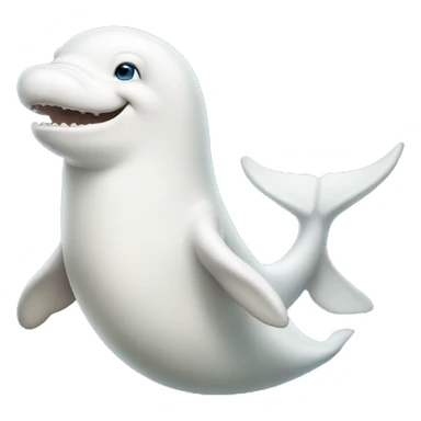 Beluga whale sticker