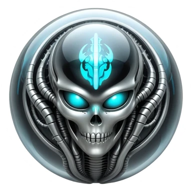 sorayama giger plasma energy sphere sticker