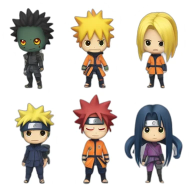 la fusion entre un kraken mignon et naruto sticker