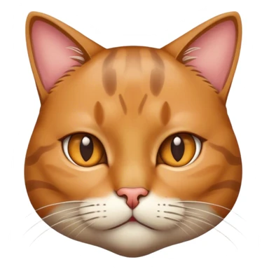 thinking, smart, professor cat face, no body sticker