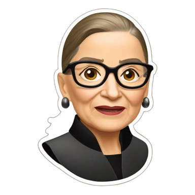 Ruth bader ginsburg basketball sticker