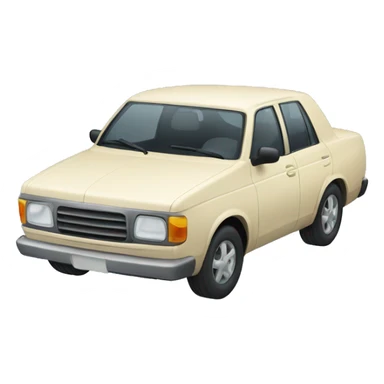 car without wheels sticker