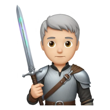 manico di una spada ma senza lama, c’è solo un po’ di lama ma è poca  sticker