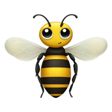 Bee with a tank top sticker
