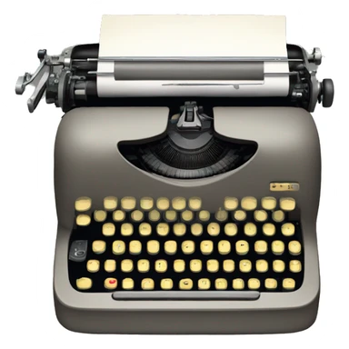 typewriter that is writing out a piece of paper with this logo on it: https://typespec.io/img/social.png sticker
