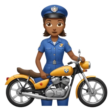 black woman Bike Repair Mechanic sticker