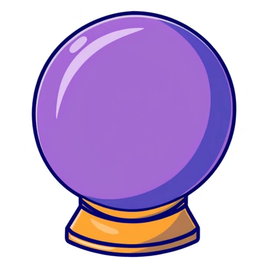 crystal ball sticker