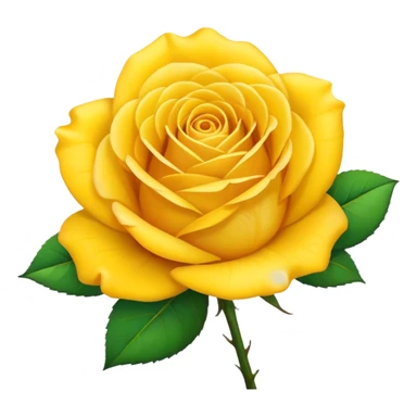 Yellow rose sticker