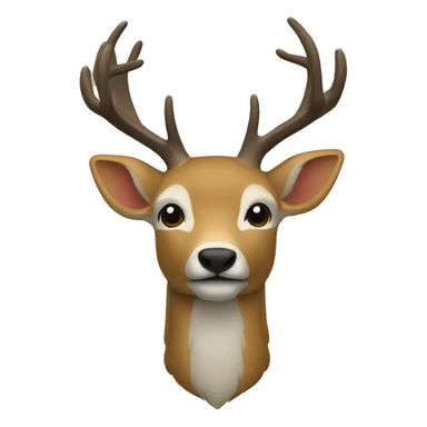 cerf corps entier sticker