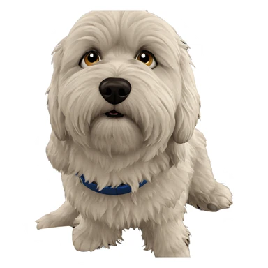 dog using computer realistically sticker