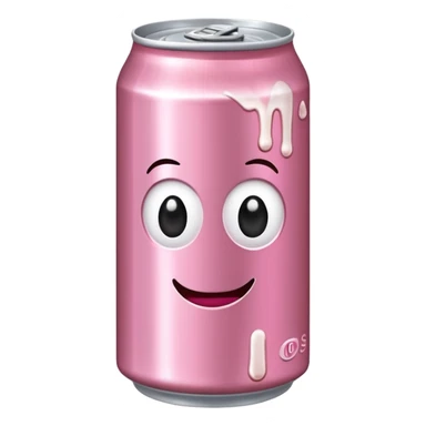Pink Root beer can  sticker