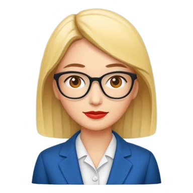 economist woman sticker