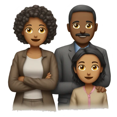 Familia de 5 personas sticker