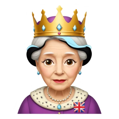 Elizabeth la reine d’Angleterre vielle  sticker