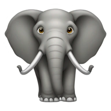 Elefante trompa arriba sticker