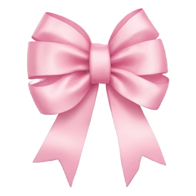 light pink ribbon bow sticker