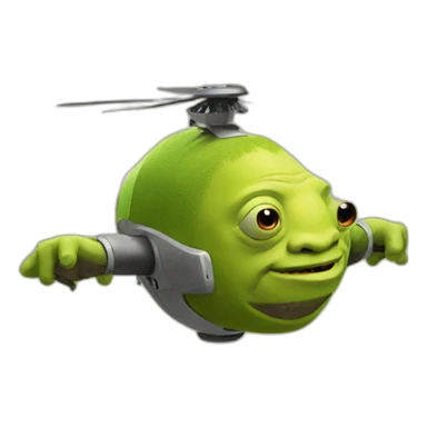 shrek-dron sticker
