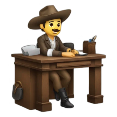 gaucho argentino home office sticker