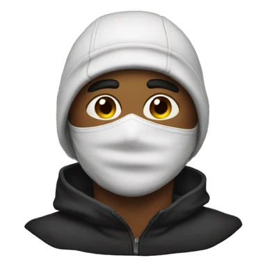 A man with a ski mask  sticker