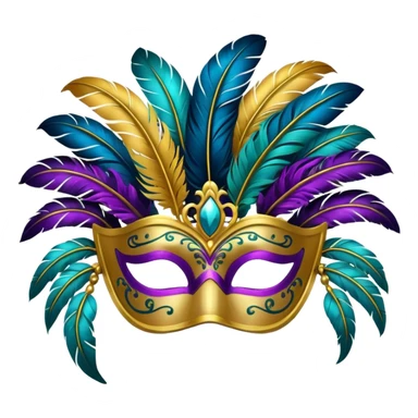 mascara de carnaval sticker