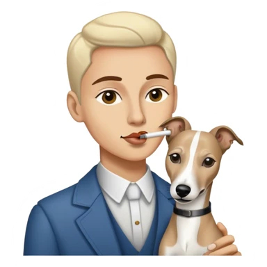 Whippet smoking  sticker