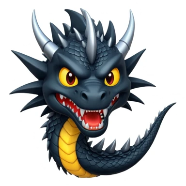 black dragon like fury sticker