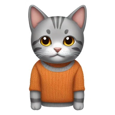 CAT wearing jumper  sticker