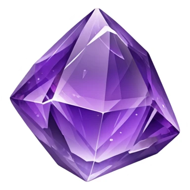 Amethyst crystal rock sticker