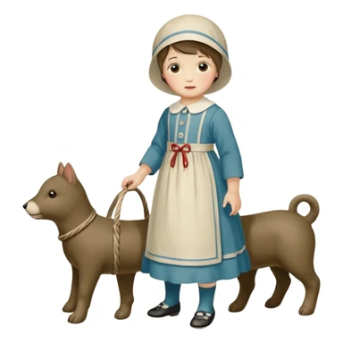 Неваляшка в ретро-стиле. СССР 1920-е годы sticker