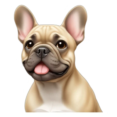 French bulldog fawn colour sticker