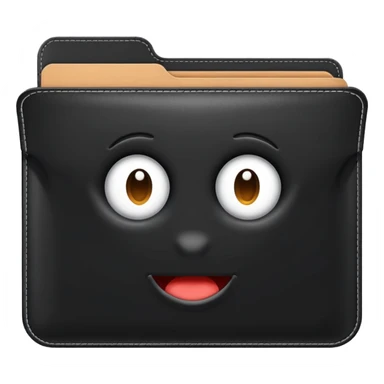 one black folder sticker