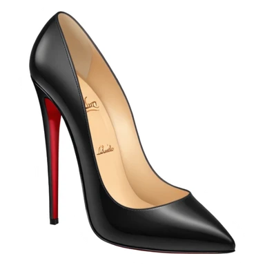 louboutin heels black sticker