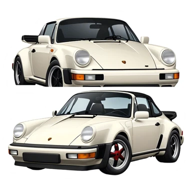 Gmodel 1982 porsche targa turbo in black sticker