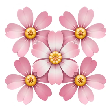 white sakura with a pixelated effect sticker