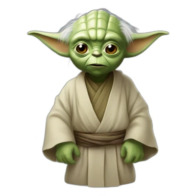 Yoda qui fait dodo sticker