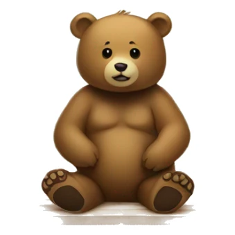 Bear sitting on picnic table sticker