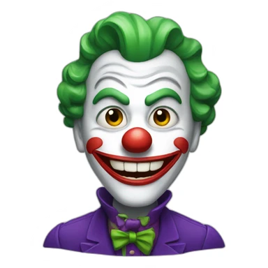 funny joker card sticker